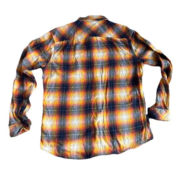 Nomad men’s Blue And Yellow flannel button-down shirt -size large - Picture 2 of 9